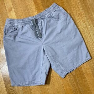 Amplify Gray Pullon Style Elastic Drawstring Waist Shorts XL